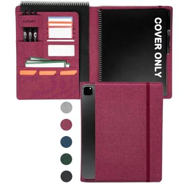 Imagem de Kaitiaki Capa de planejador resistente para caderno inteligente Rocketbook – Padfólio de tecido resistente à água, pasta de negócios com superfície de escrita firme, serve para tamanho carta de 21 x