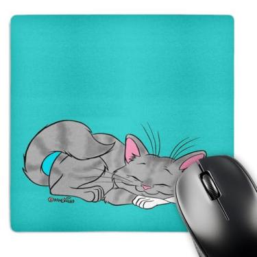 Imagem de 3dRose Mouse pad LLC 20,3 x 20,3 x 0,63 cm, gato dormindo (mp_4754_1)