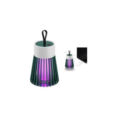 Imagem de Lâmpada Mata-Mosquitos UV Recarregável USB | Armadilha Silenciosa e Segura | Ideal para Casa, Camping e Pesca