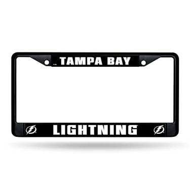 Imagem de Rico Industries NHL Tampa Bay Lightning Preto 30,48 cm x 15,24 cm Moldura de Carro/Caminhão Acessório para Automóvel