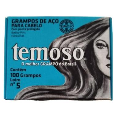 Imagem de Grampo De Aço Para Cabelos Nº 5 Loiro 100Un - Teimoso