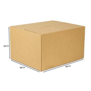 Imagem de Caixa De Papelão Embalagem 56 x 36 x 23 cm 25 Unidades - PRS Cartonage