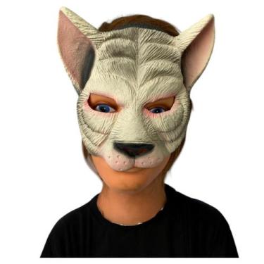 Imagem de Fantasia Máscara de Gata Gatinha Gato Látex metade do rosto - Spook
