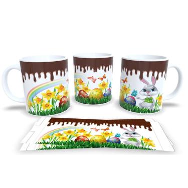 Imagem de Canecas de Porcelana Personalizada Páscoa Encanto e Doçura em Cada Gole