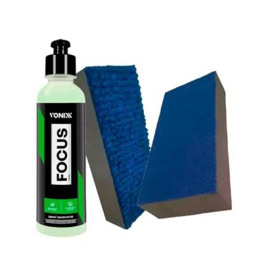 Imagem de Kit Polimento VidrosFocus Removedor Chuva Ácida 240ml + 2 Tacos Descontaminação Vonixx