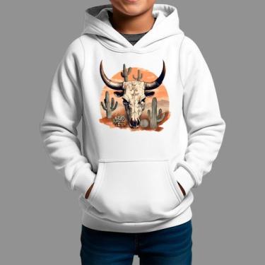 Imagem de Moletom Canguru Infantil Basico Casual Tecido Macio Cabeça Boi - RodLi