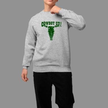 Imagem de Moletom Gola Careca Country Moda De Country confortável Inverno Blusa 