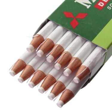 Imagem de Lapis Dermatografico Mitsubishi Sobrancelha Olho Pele Vidro 12 Unidade