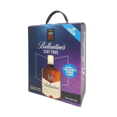Imagem de Whisky Ballantines Finest 1 litro - Kit com 1 copo de Vidro