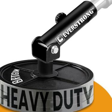 Imagem de EVERSTRONG Barras Olímpicas Elite Heavy Duty T-Bar Row – Acessório de mina terrestre para exercícios com barra – Base de aço robusta para casa e academia fitness – Projetado para barra olímpica de 5 cm