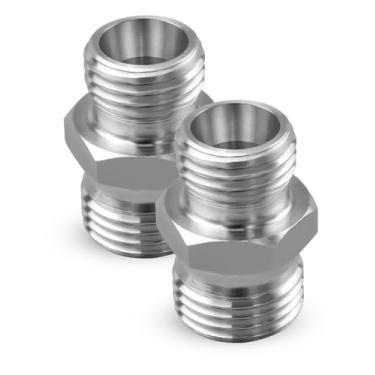 Imagem de Conversor de encaixe rosqueado adequado para mini escavadeiras e máquinas de construção, sistema hidráulico conversor de encaixe rosqueado substitui 115757, 2 peças