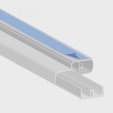 Imagem de Canaleta de pvc FIta Dupla Face 2cmx1cmx200cm Polifort - caixa com 25 Barra(s) - Branco