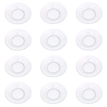 Imagem de Conjunto De Pratos Fundos Com Borda Detalhada 22,5cm Com 12 Unidades