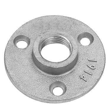Imagem de Base de Flange Transversal, 10pcs Base de Flange de Liga de Alumínio/ferro Fundido Com 3 Orifícios para Tubos, Torneiras, Decoração de Tubo (Liga de alumínio)
