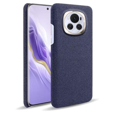 Imagem de Capa para Honor Magic 6,Capa desenhada em lona,Case Protetora Ultrafina com Empunhadura Macia,Design em Tecido Antichoque e Antiarranhões-Blue