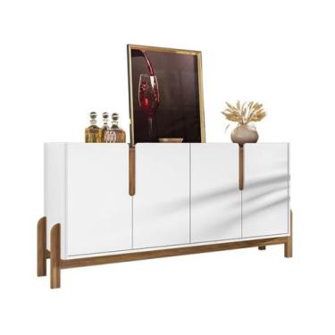 Imagem de Buffet Lizz 1,70 Branco/Cedro - Casa D, Branco e Cedro