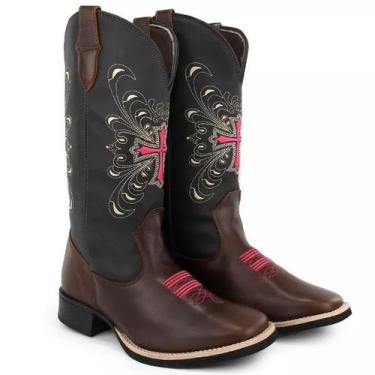 Imagem de Bota Texana Feminina Cruz Feminina - 8 Segundos, 36