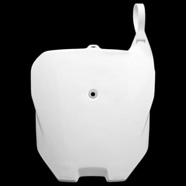 Imagem de Placa de matrícula dianteira de motocicleta - Armadura de plástico para corpo dianteiro de bicicleta serve para CRF70, CRF80, CRF100 - Acessórios de peças de motocross para para-lama de sujeira (branco, tamanho: 30 x 22 cm)