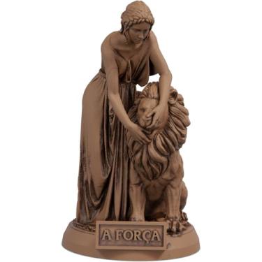 Imagem de Estátua A Força - Arcano Maior de Tarot (Cor Madeira)