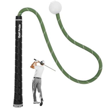 Imagem de Treinador de corda de golfe, auxílio de treinamento de swing de golfe, auxílio profissional de treinamento de corda de balanço de golfe para melhorar a velocidade, ritmo, ritmo, flexibilidade, força