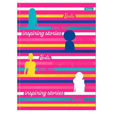 Imagem de Caderno Brochura 160Fls Barbie Teen Inspiring Rosa Foroni
