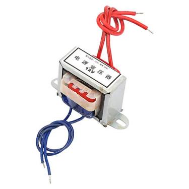 Imagem de Transformador de energia única EI Transformador de energia Electric Power Transformer AC 220V a 12V/24V Tensão de saída 3W para aparelhos domésticos e uso industrial (12V)