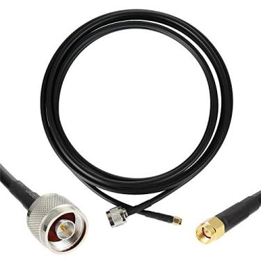 Imagem de GEMEK Cabo de cobre puro SMA macho para macho N de 0,9 m, coaxial S-MR240 de baixa perda para 3G 4G 5G 6G LTE ADS-B Ham GPS WiFi RF rádio para antena ou uso de pára-raios (50 Ohm não serve para TV)