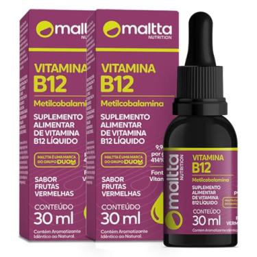 Imagem de Vitamina B12 em Gotas 30 ml Maltta (Metilcobalamina) - Kit 2 Frascos - FBA