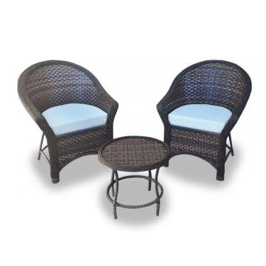 Imagem de Conjunto de Poltronas Fibra Sintética e 1 Mesa Centro