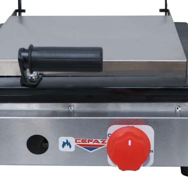 Imagem de Chapa A Gás Cefaz 30 Cm Baixa Pressão Com Prensa Csa-01