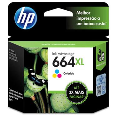 Imagem de Cartucho Hp 664Xl Colorido F6V30Ab