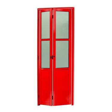 Imagem de Porta Camarão Meia Lambril Meia Vidrão Linha 25 Vidro Boreal 210cm X 70cm Brimak Vermelho