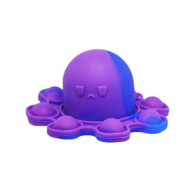 Imagem de Chaveiro Polvo Reversível Pop It Fidget Antistress Sensorial