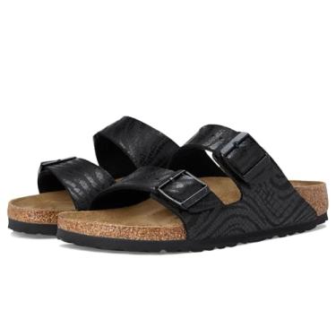 Imagem de Birkenstock Sandália feminina Arizona-Silky Zebra, Preto, 9-9.5 Narrow