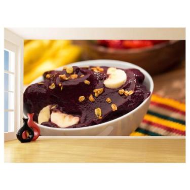 Imagem de Papel De Parede 3D Alimentos Açai Tigela Frutas 3,5M Al442 - Você Deco