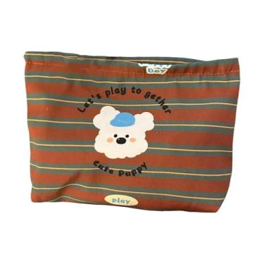 Imagem de KiBcsLic Bolsa de cosméticos 26x19 cm com zíper, organizador de cosméticos para uso doméstico, academia, lápis de sobrancelha