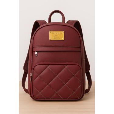 Imagem de Mochila Feminina Média material sintético Alça Ajustável Estilo Casual