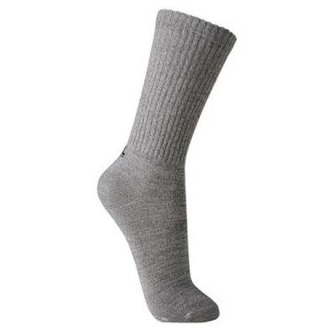 Imagem de Meia Esportiva Masculina Cano Longo Lupo Original Algodão, Cinza, Clar