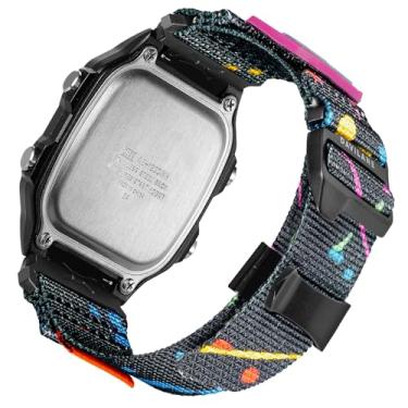 Imagem de Pulseira de substituição de 18 mm para Casio G-Shock AE-1200/1300/1500, W-735H/800H, SGW-300H/400H/500H, F-91W/94W/105W/84W G-Hook & Badge Decoration Design de Nylon Casio Watch Bracelet