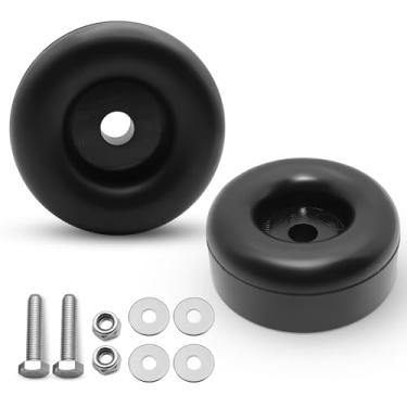 Imagem de PWEOW Pé De Borracha Antivibração Para Serviço Pesado, 1 X 2,5", Amortecedor Impacto Adequado Compressor Ar Ou Lavadoras Alta Pressão, Gerador, Bombas, Equipamentos Sólida, Com Kits Parafusos, Pacot