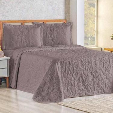 Imagem de Cobre Leito Queen Bouti Mavie Floral 180 Fios 3 Peças - Lavanda - Casa