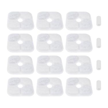 Imagem de eMagTech 12 peças de filtros de fonte de água para gatos de substituição de água de ação tripla com 4 tubos de bomba compatíveis com PIXI 2L 2,5L