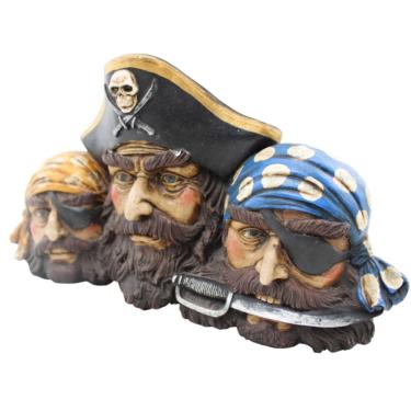 Imagem de Decoração de Parede em Gesso 42x22cm - 3 Bucaneiros - Decor1