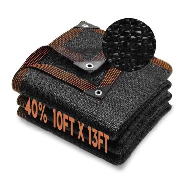 Imagem de DGSL 40% cortina de jardim sombra rede de malha com ilhós - cobertura de sombra para pérgola, plantas de pátio, estufa, galinheiro de galinha, ao ar livre (3,5 m x 3,5 m)