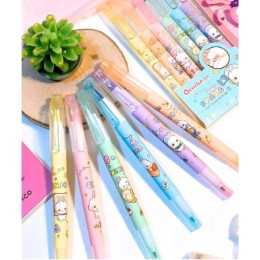 Imagem de Kit 6 Unidades Caneta Ponta Dupla Brush Pen/Canetinha Q-1281 - DAFU