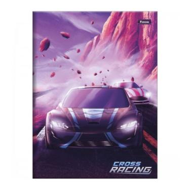 Imagem de Caderno Brochura Universitário A4 Capa Dura 80 Folhas Cross Racing Foroni Estampa 4