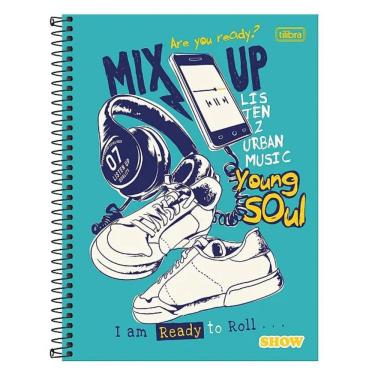 Imagem de Caderno Espiral Capa Dura Universitário A4 20 Matérias 320 Folhas Show Tilibra Estampa 1