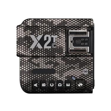 Imagem de Adesivo de flash de câmera antiarranhões para Godox X2T sem fio flash gatilho flash coat wrap película protetora corpo protetor capa de pele X 2T (titânio Mamba)