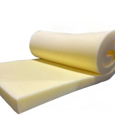 Imagem de Espuma D33 190cm x 70cm 5cm de espessura Grossa Em Metro Amarela para assento de sofa cama encosto
