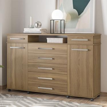 Imagem de Cômoda com 7 Gavetas London Amêndola Touch Demóbile